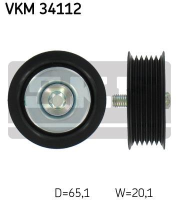 Galet enrouleur de courroie d'accessoire SKF VKM 34112